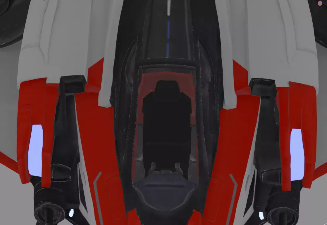 Aetherion Reaver Class Interceptor Low-poly 3D model_4