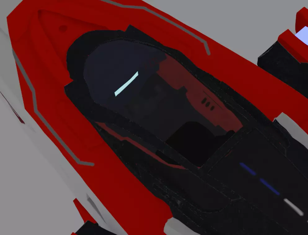 Aetherion Reaver Class Interceptor Low-poly 3D model_3