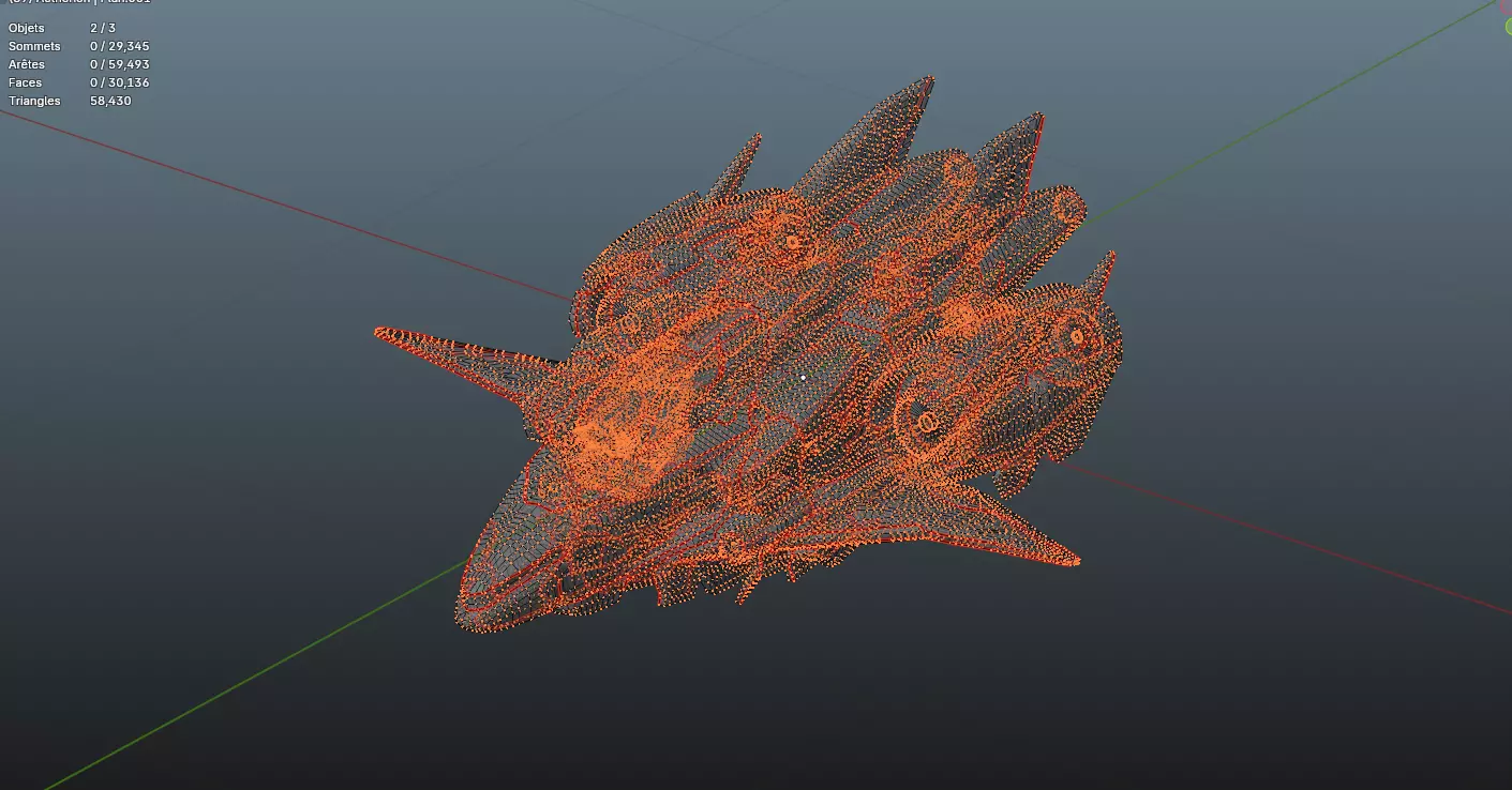 Aetherion Reaver Class Interceptor Low-poly 3D model_6