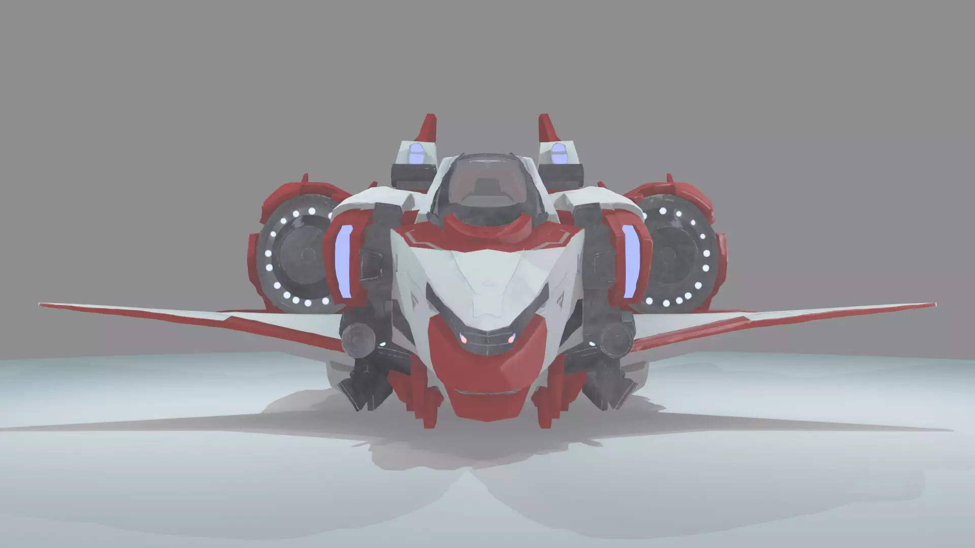 Aetherion Reaver Class Interceptor Low-poly 3D model_1