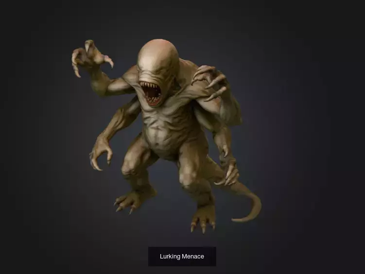 Dark Creatures and Eldritch Horrors 3D Model Collection_10