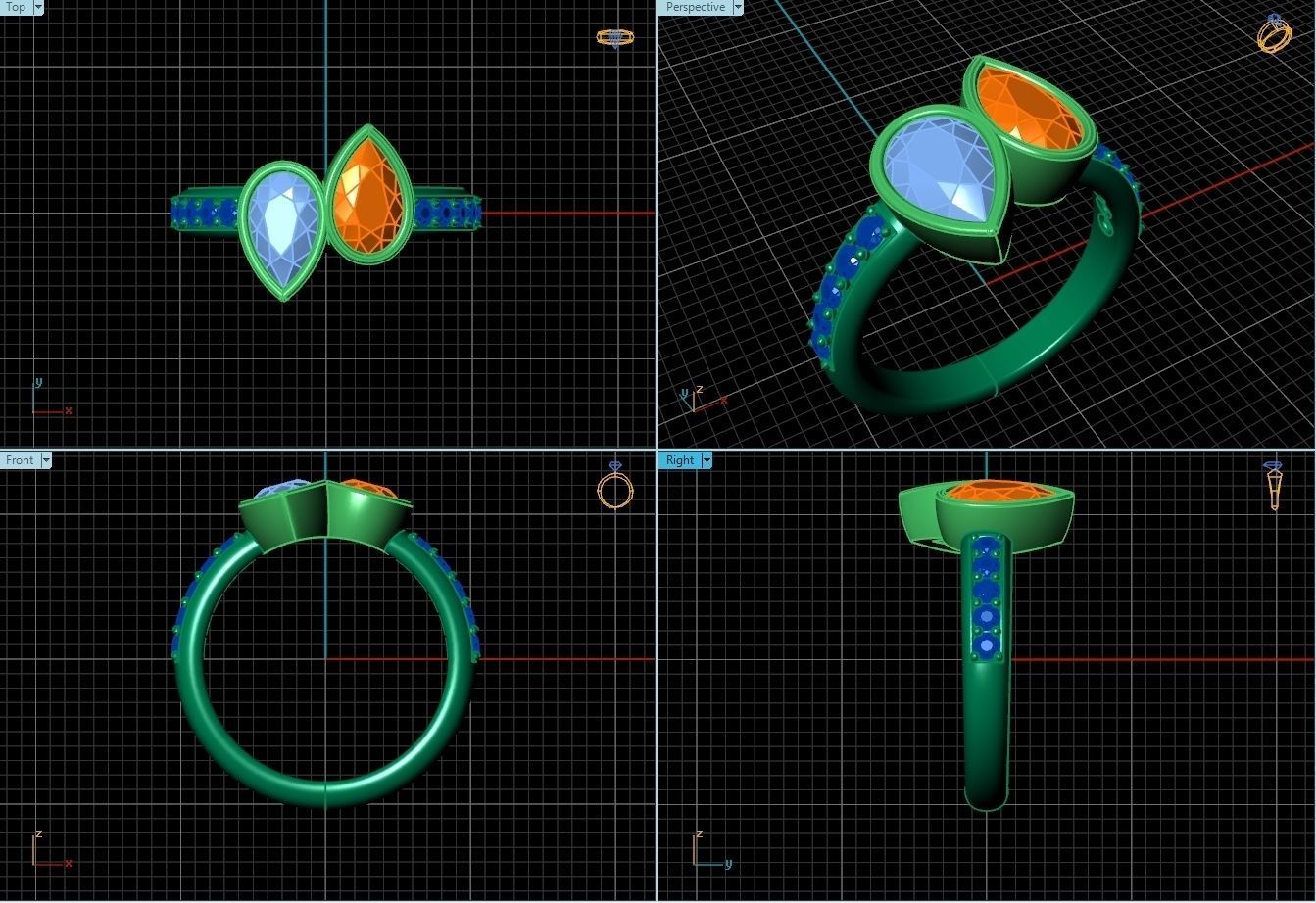 Ring AA 3D print model_2