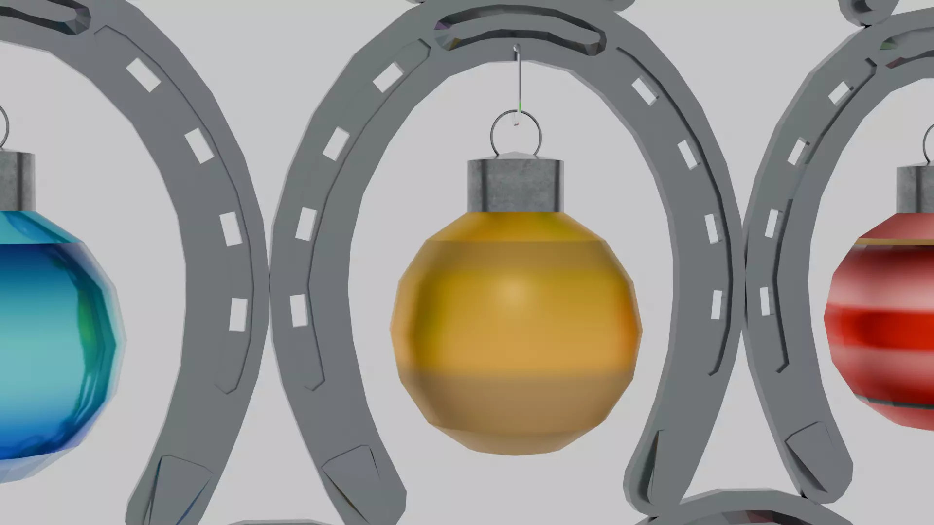 Western Horseshoe Christmas Tree 3D model_2