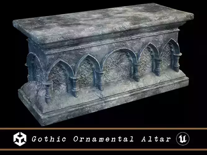 Gothic Stone Ornamental Altar