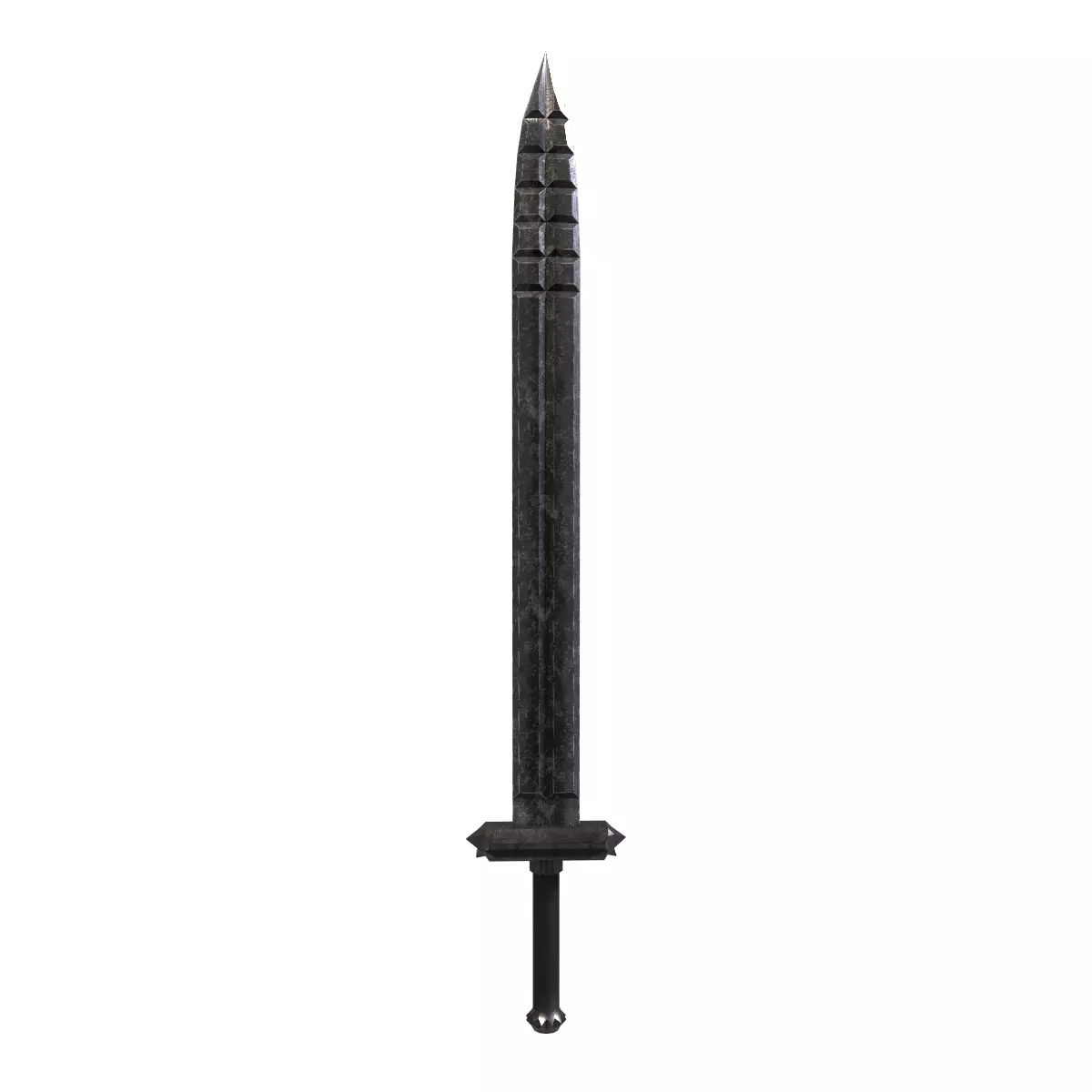 Modular Melee Swords And Shields Stylized Procedural Weapon Pack Low-poly 3D model_21