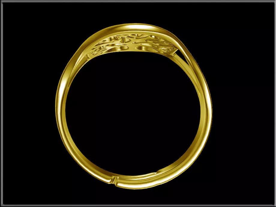 Tree of Life Ring 02 Low-poly 3D model_3