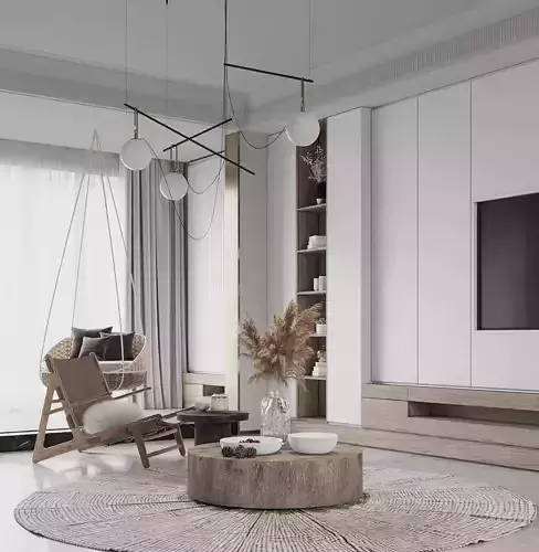 Industrial Living Interior scene