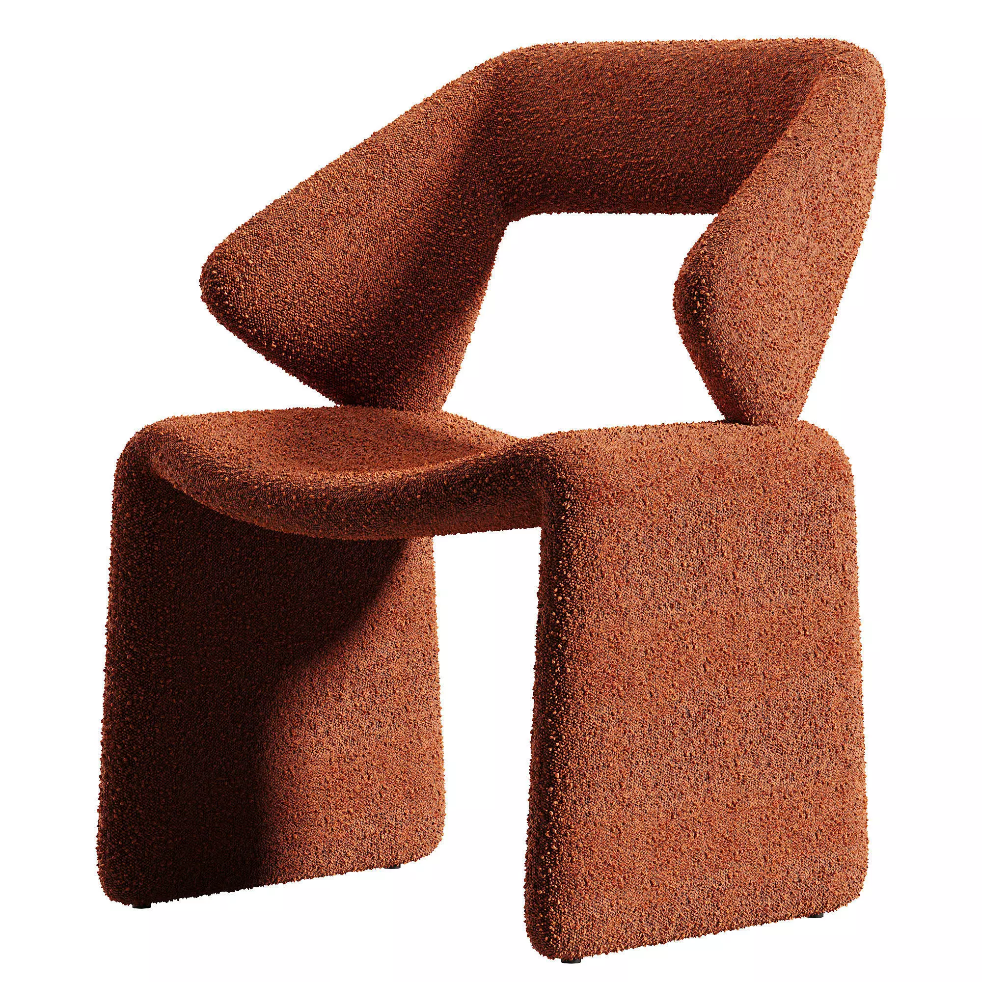 Suit Chair Low-poly 3D model_2