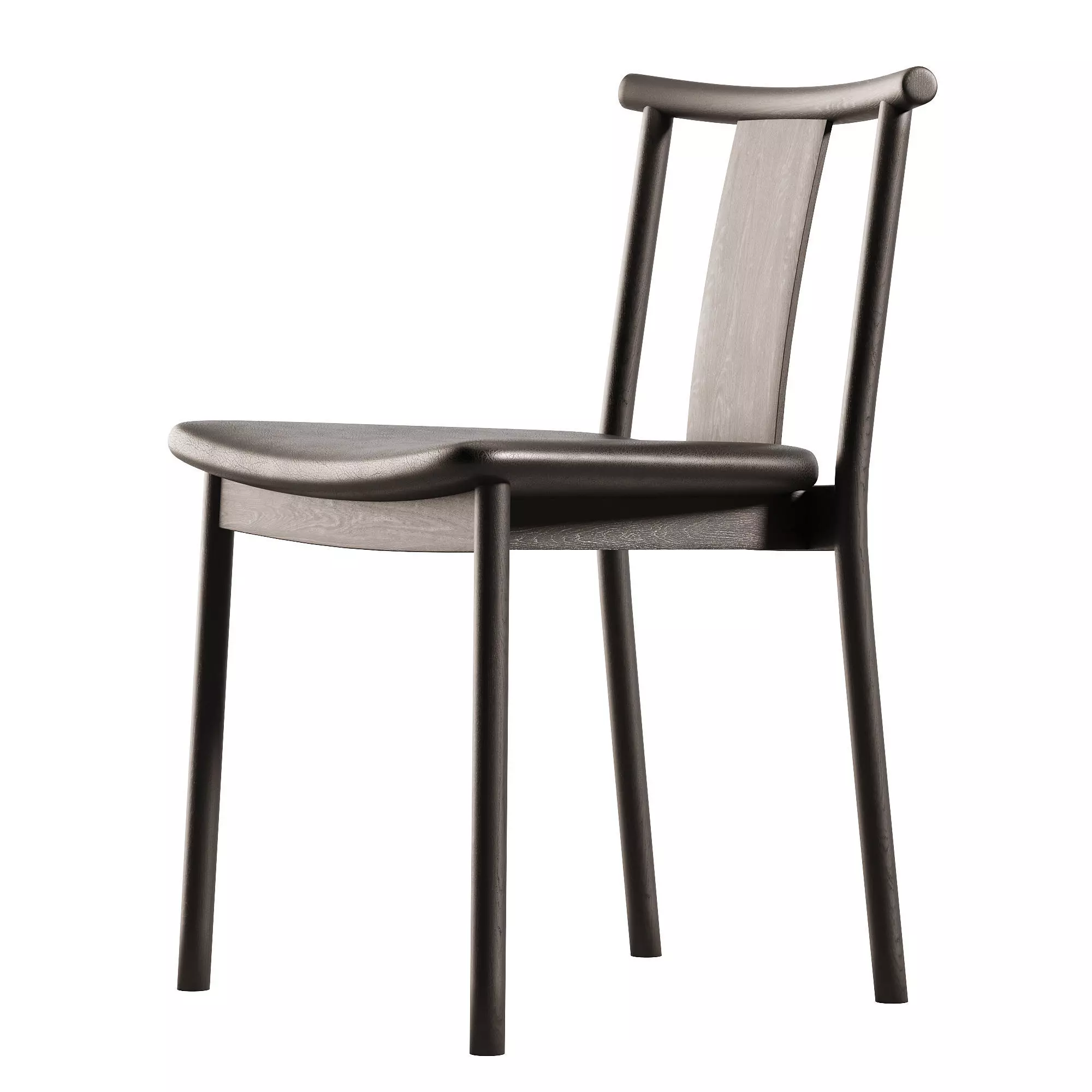  Merkur Dining Chair Low-poly 3D model_3