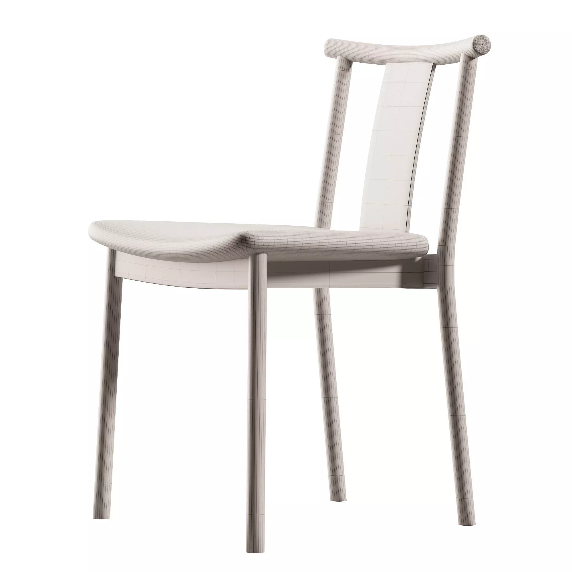  Merkur Dining Chair Low-poly 3D model_5