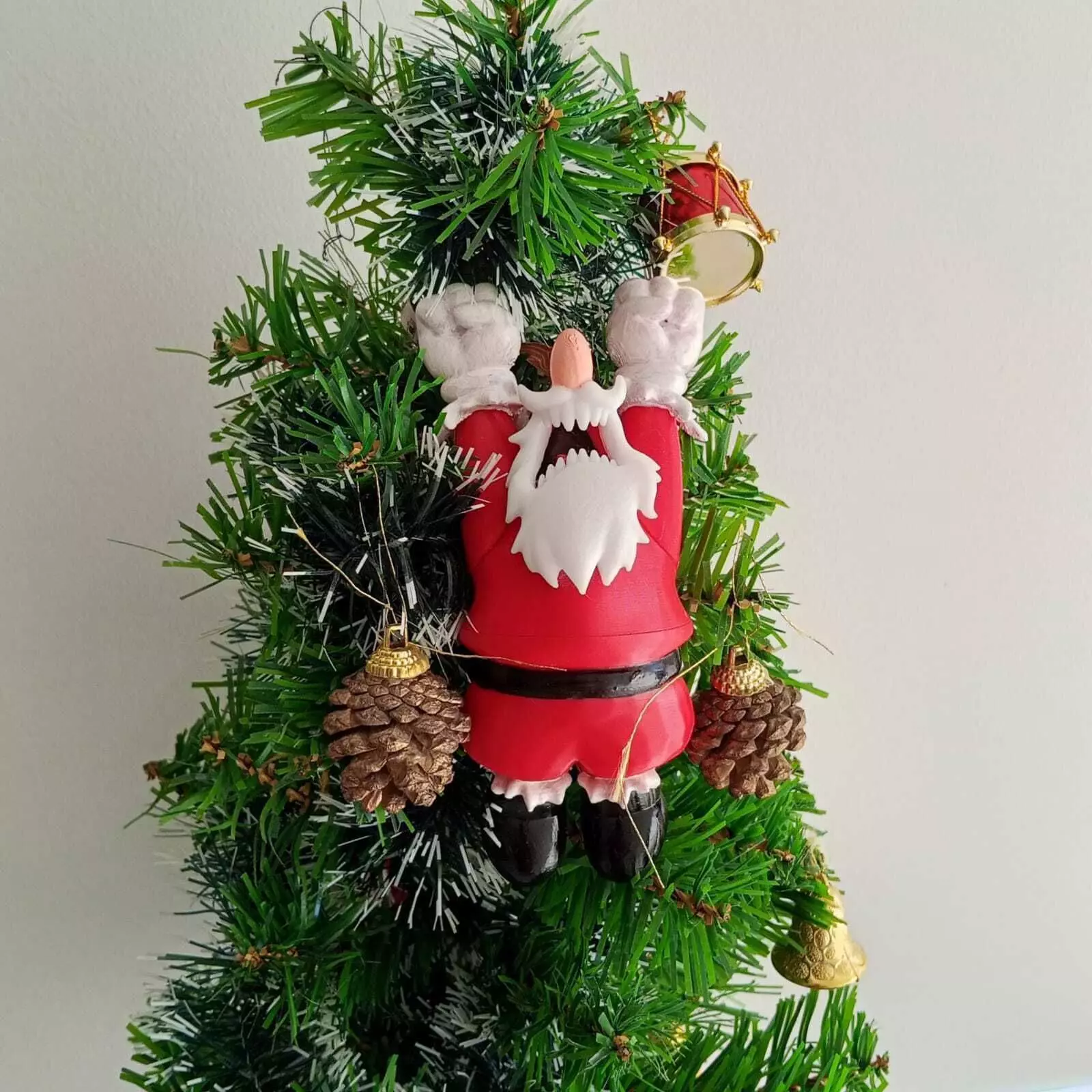 Angry Santa Claus Merry Christmas 3D print model_0