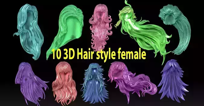 10 3D Hair style female