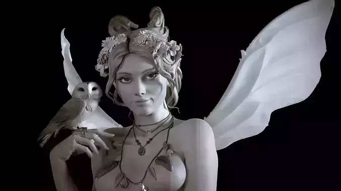 Forest Fairy  -  3D Sculpting