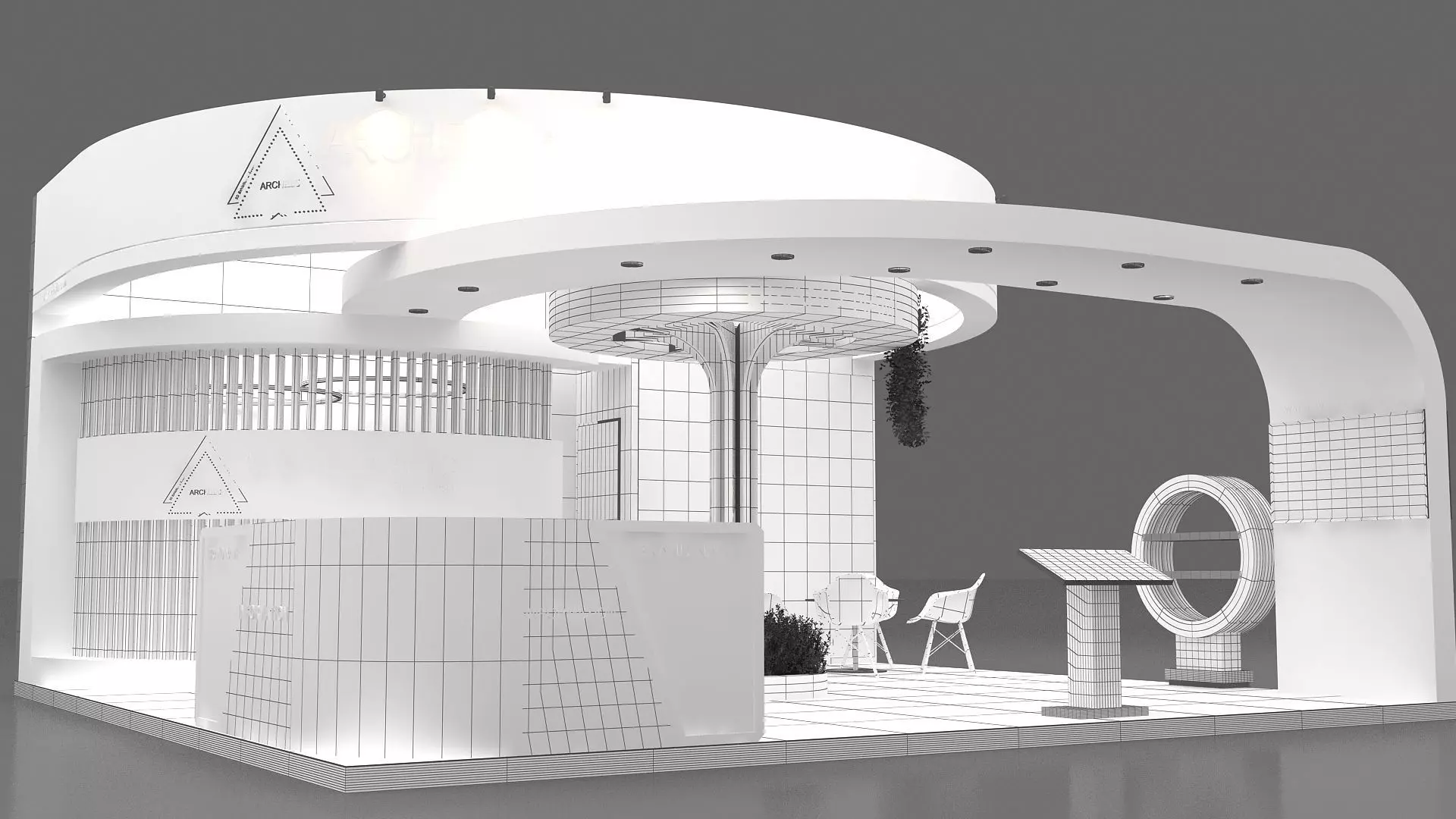 booth 3d model 3D model_7