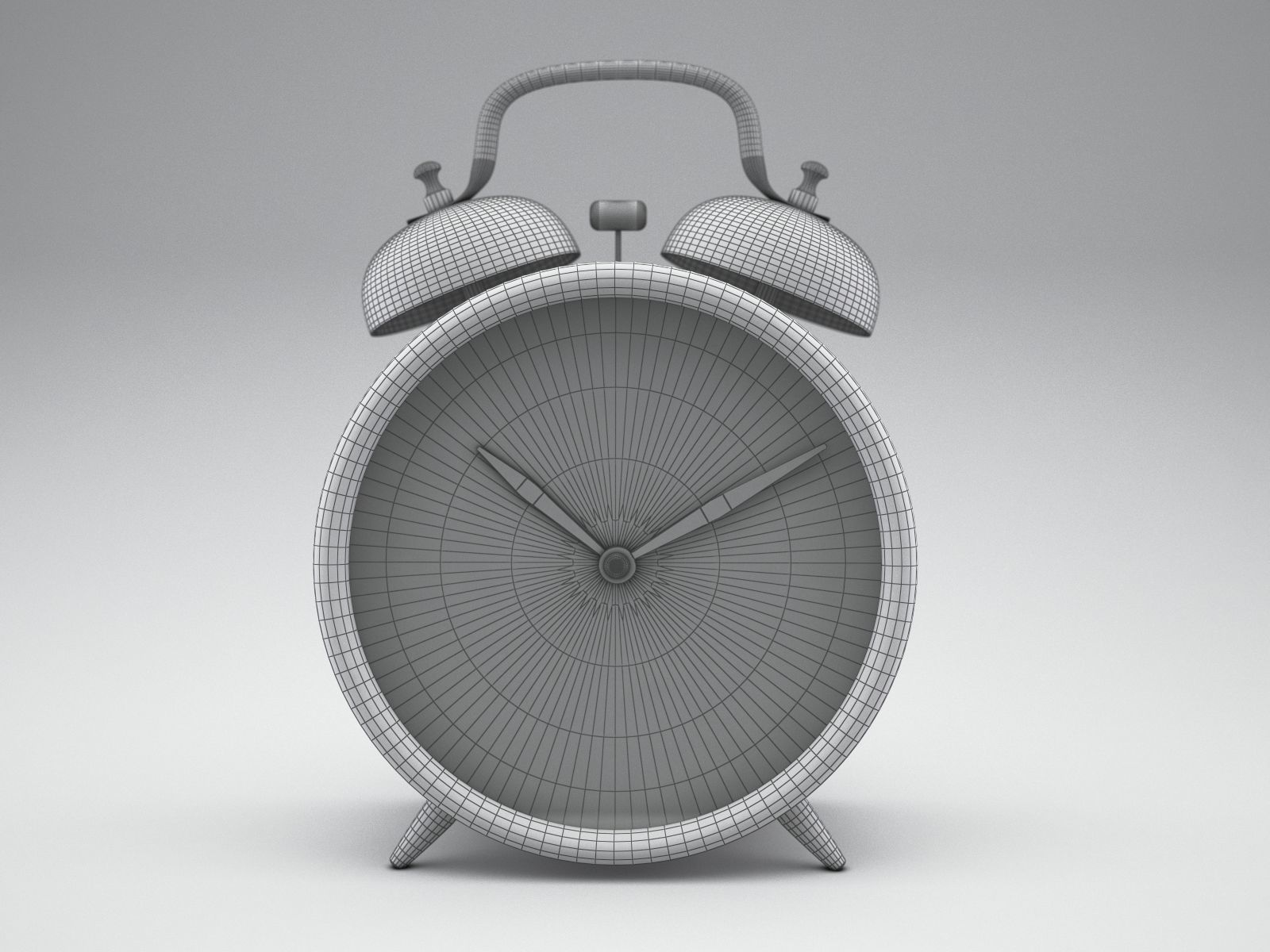Alarm clock 3D model_3