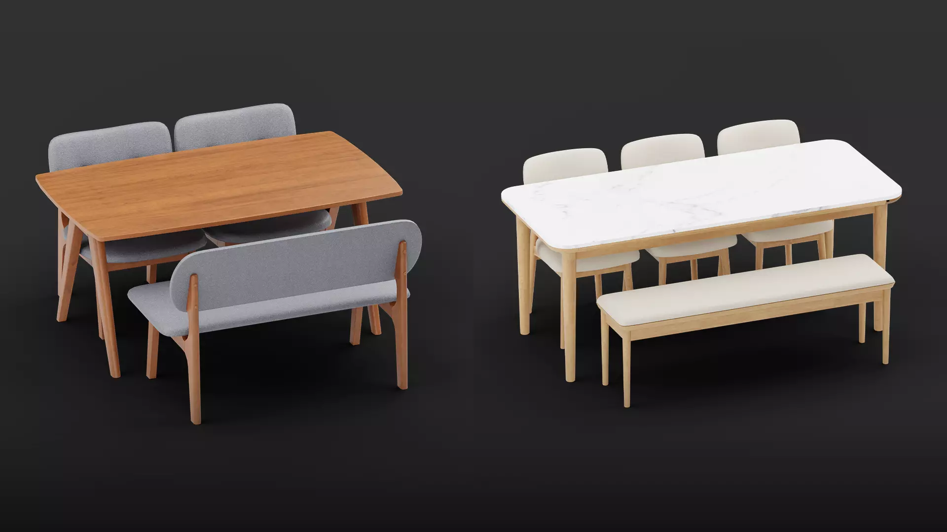 Table Set Model Collection 359 3D model_3