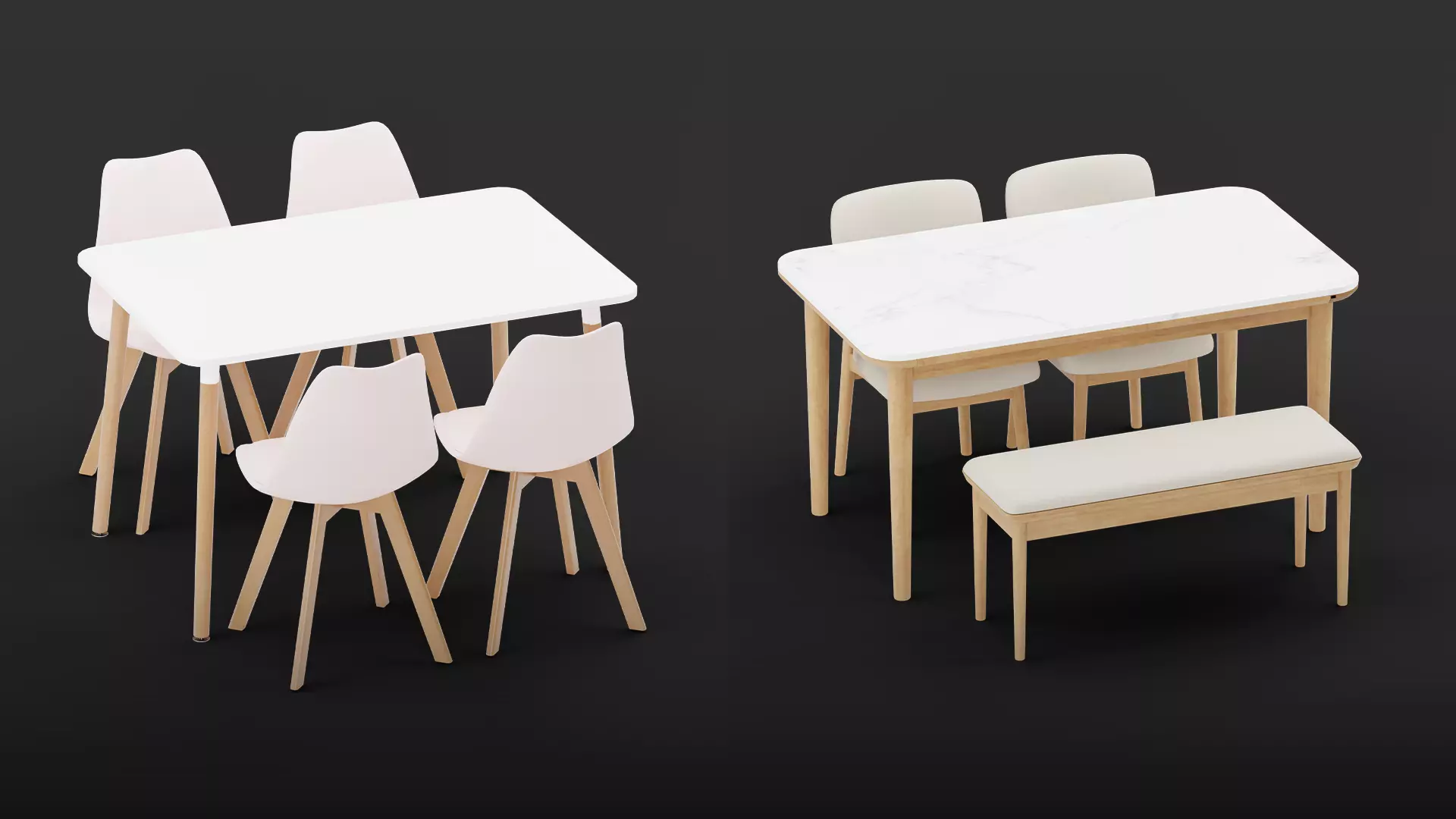 Table Set Model Collection 359 3D model_1