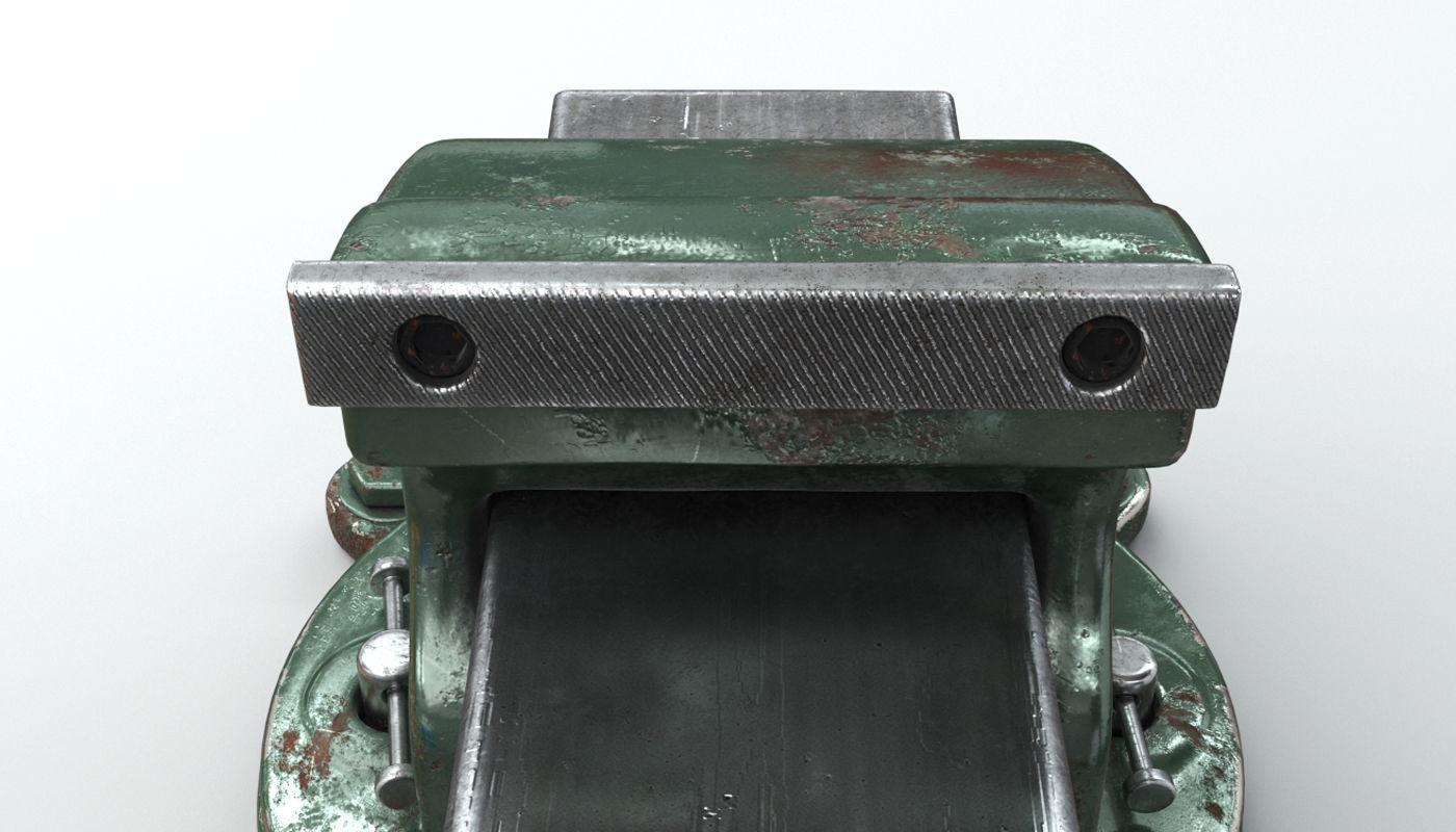 vise tool Low-poly 3D model_3