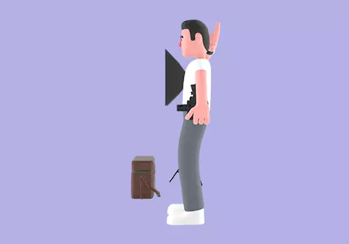 Stylized 3D Male Photographer Character - Cheerful Studio Pose 3D model_2