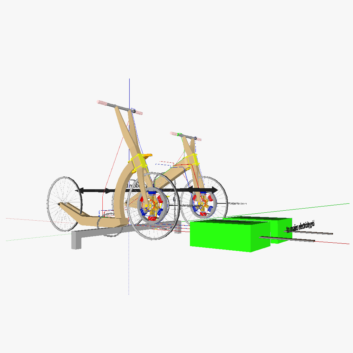 Human powered vehicles for bicycle sharing systems