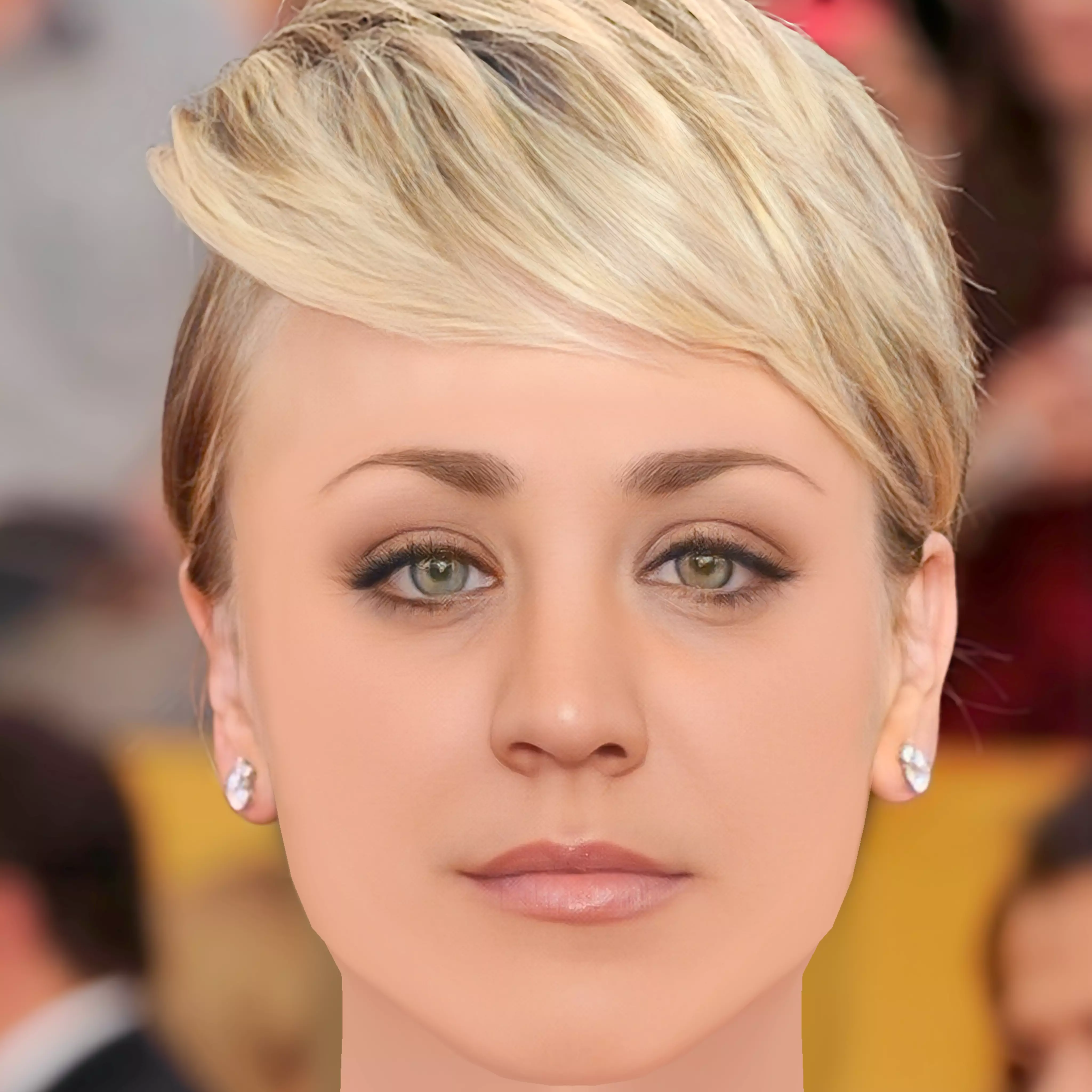 Kaley Cuoco Head - No Hair - Low poly head for game Low-poly 3D model