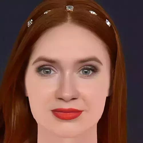 Karen Gillan Head - No Hair - Low poly head for game