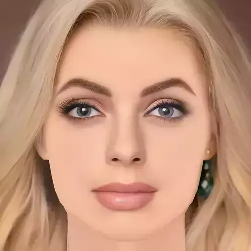 Karolina Bielawska Head - No Hair - Low poly head for game