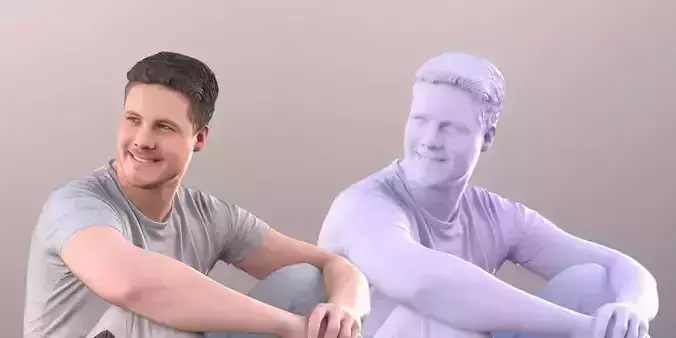 Liam 11132 Sitting Man In Sweetpants