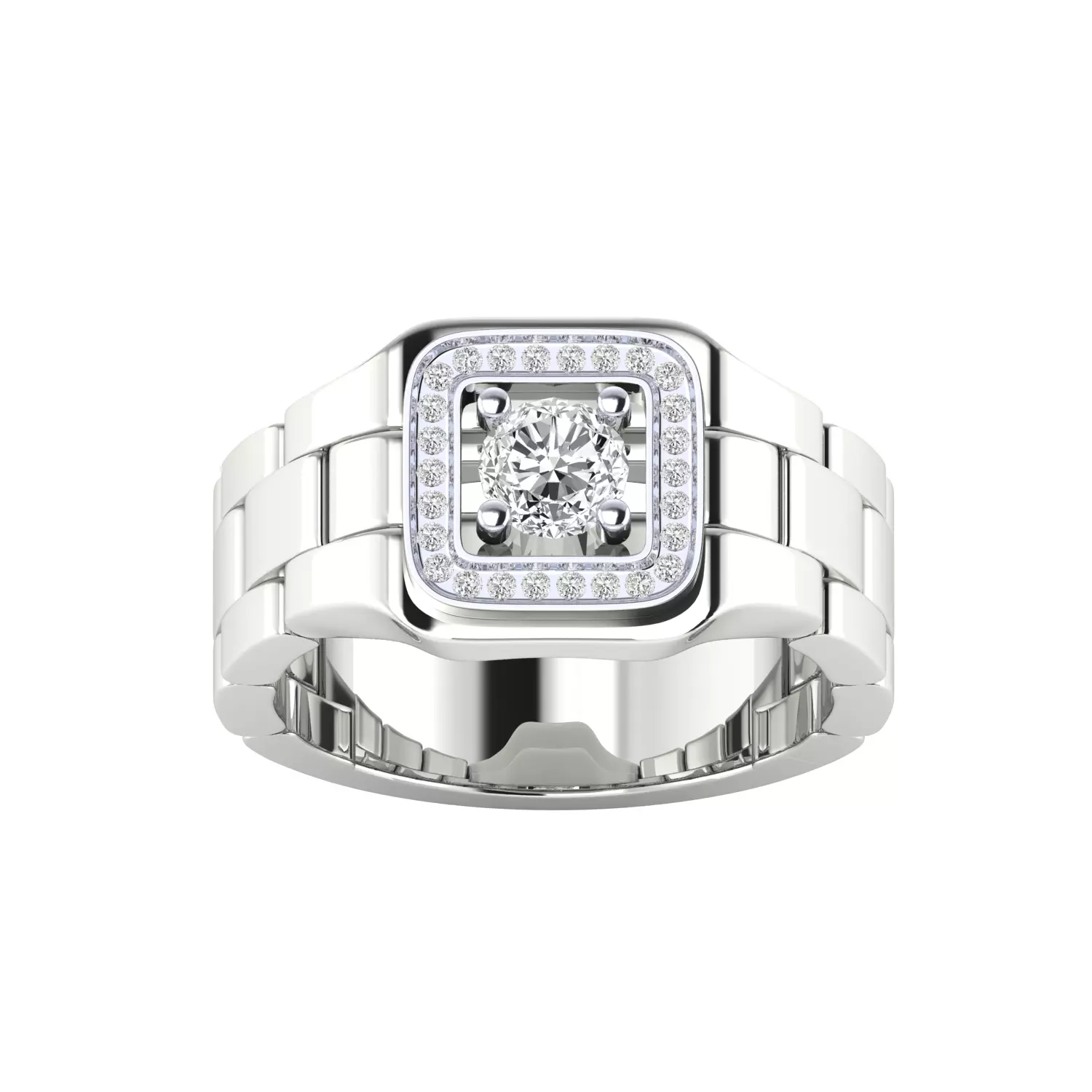 Mens Ring 3dm stl renders obj fbx slc jcd mtl details 3D print model_15