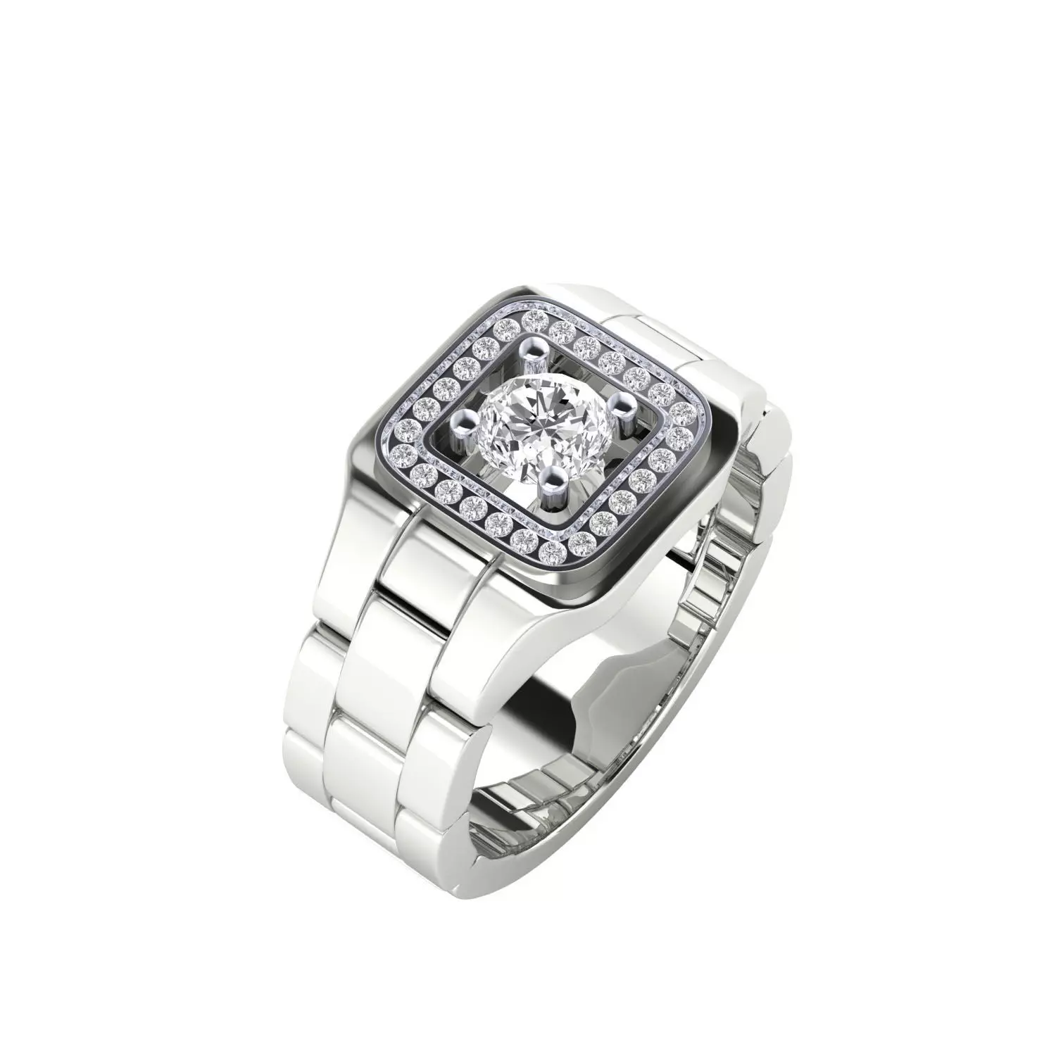 Mens Ring 3dm stl renders obj fbx slc jcd mtl details 3D print model_10