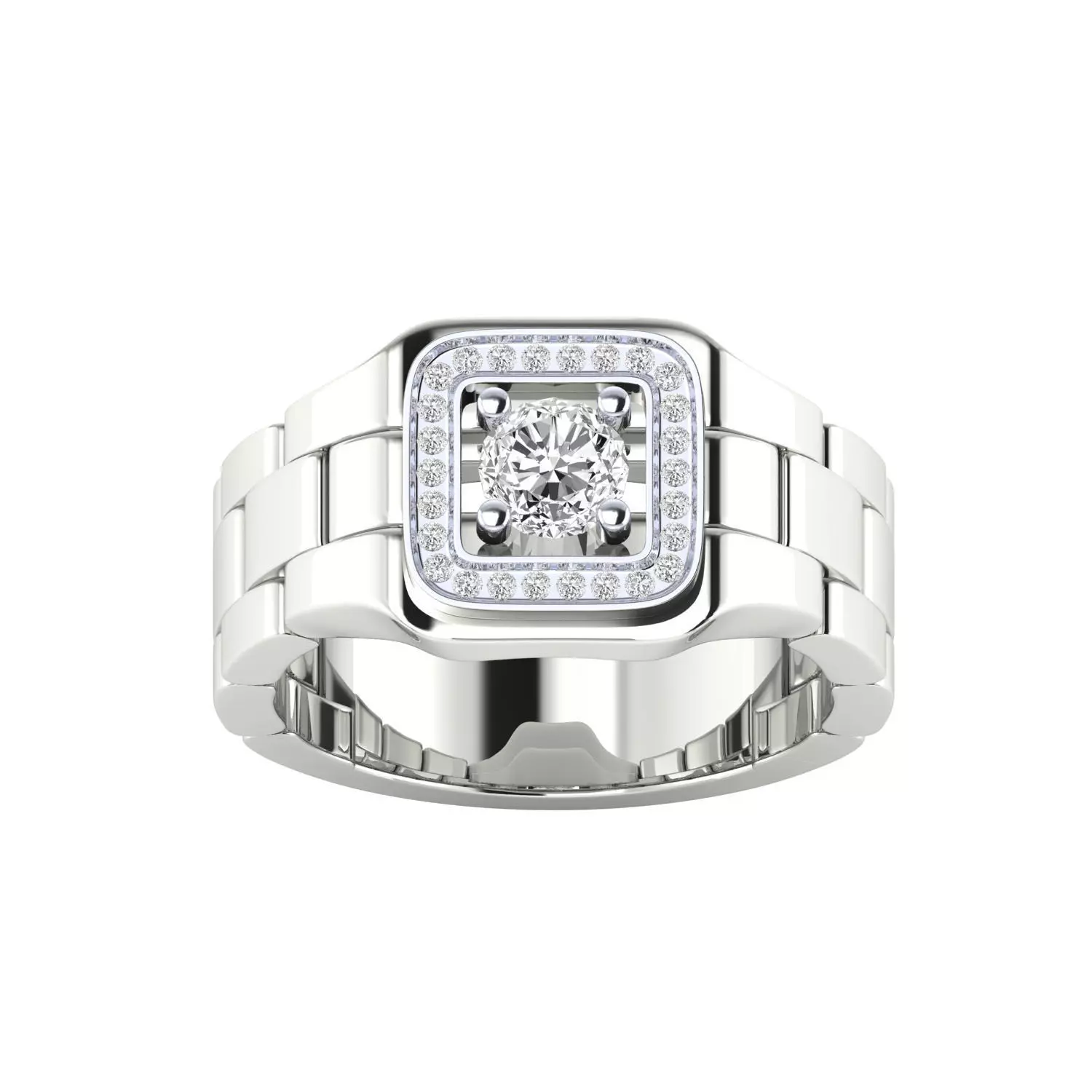 Mens Ring 3dm stl renders obj fbx slc jcd mtl details 3D print model_14