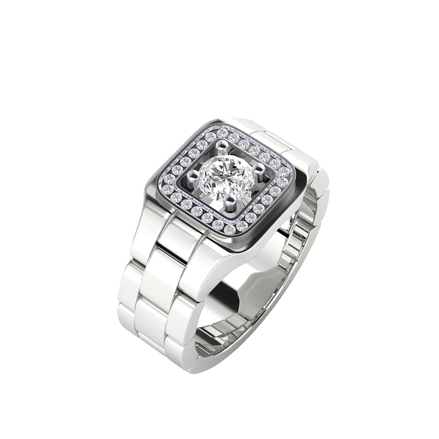 Mens Ring 3dm stl renders obj fbx slc jcd mtl details 3D print model_11