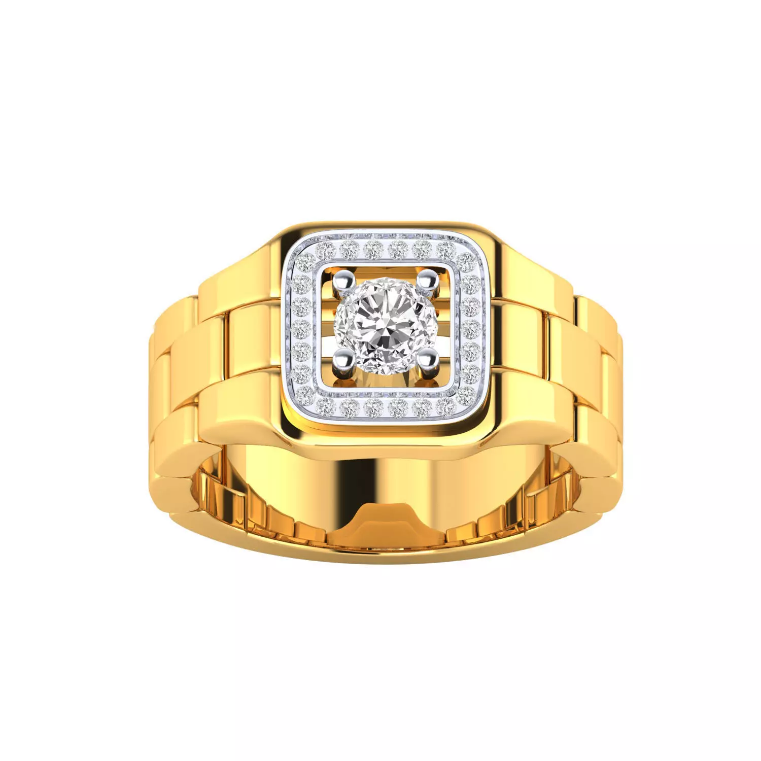 Mens Ring 3dm stl renders obj fbx slc jcd mtl details 3D print model_21