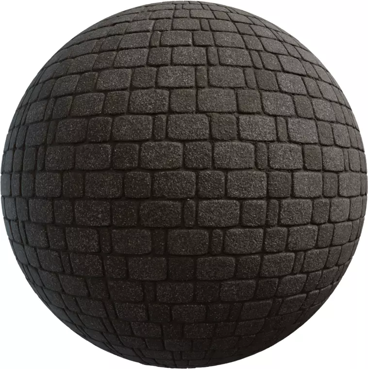 Dark Basalt Cobblestone PBR Texture Texture_0