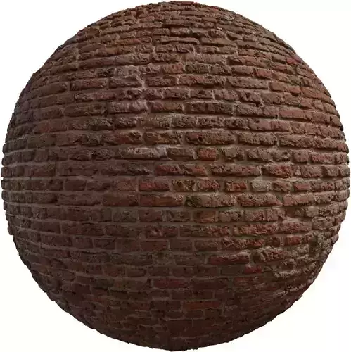 Antique Handmade Brick Wall PBR Texture 