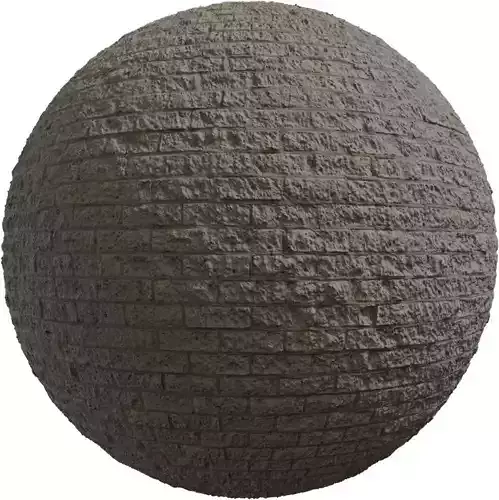 Weathered Sandstone Block Wall PBR Texture