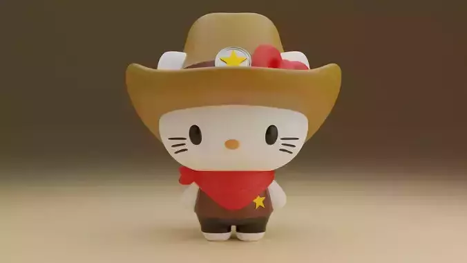 Cowboy sanrio hello kitty 50