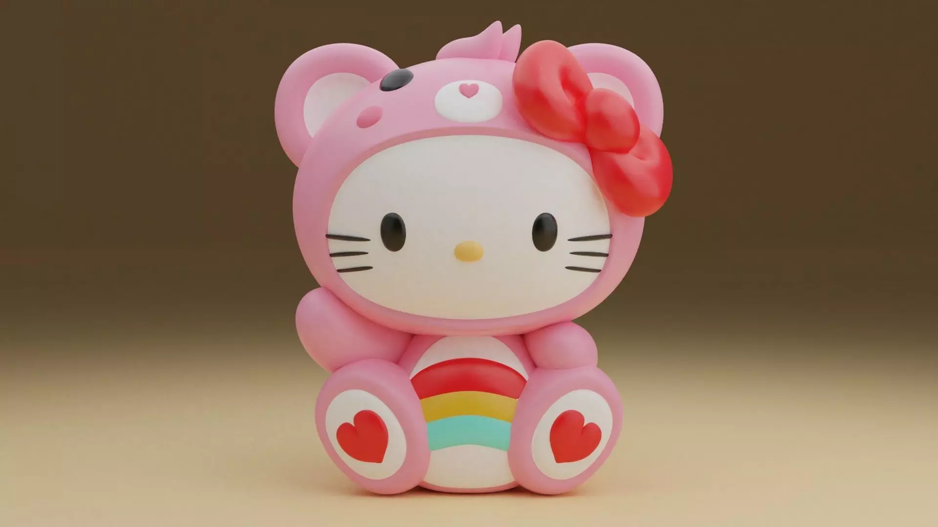 Teddy bear Sanrio hello kitty 43 3D print model_0