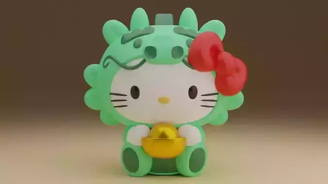 China dragon sanrio hello kitty 47