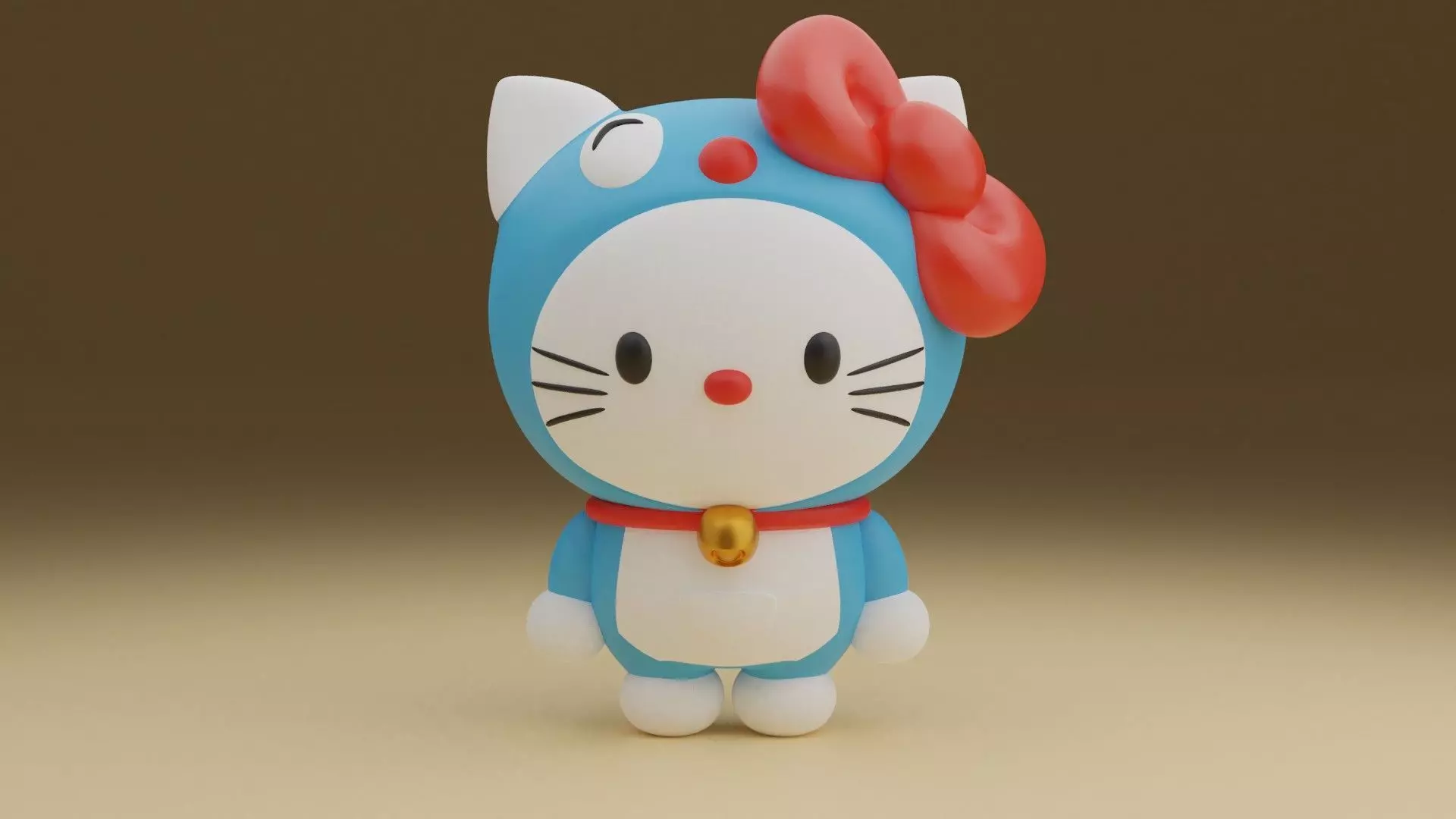 Doraemon sanrio hello kitty 31 3D print model_0