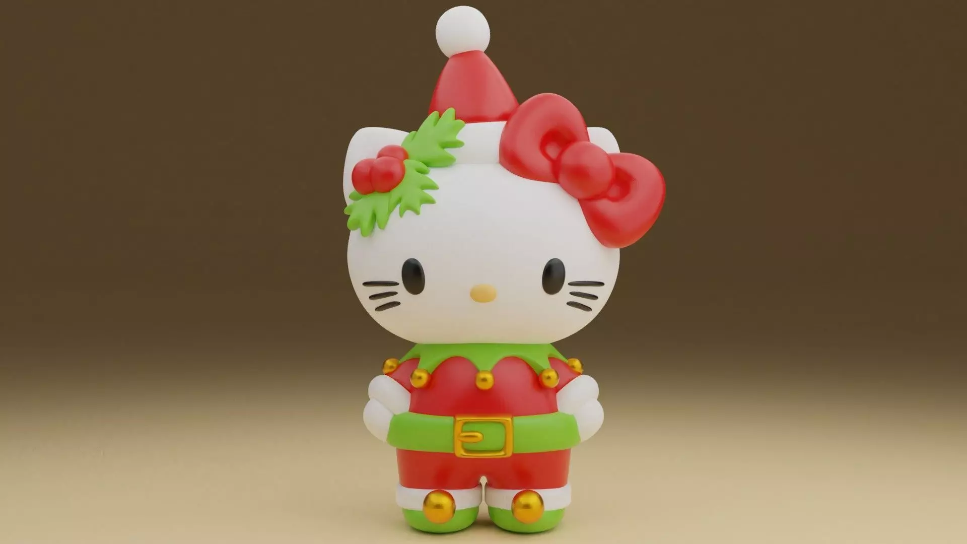 Christmas hello kitty 25 3D print model_0