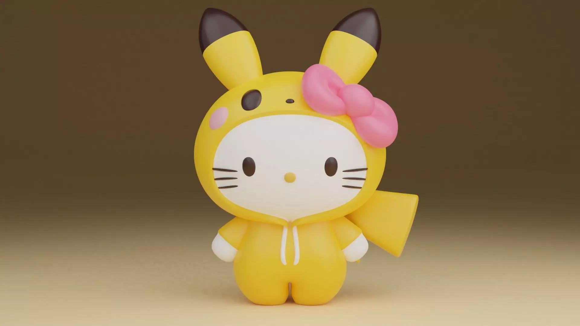 Pikachu Pokemon sanrio hello kitty 17 3D print model_0