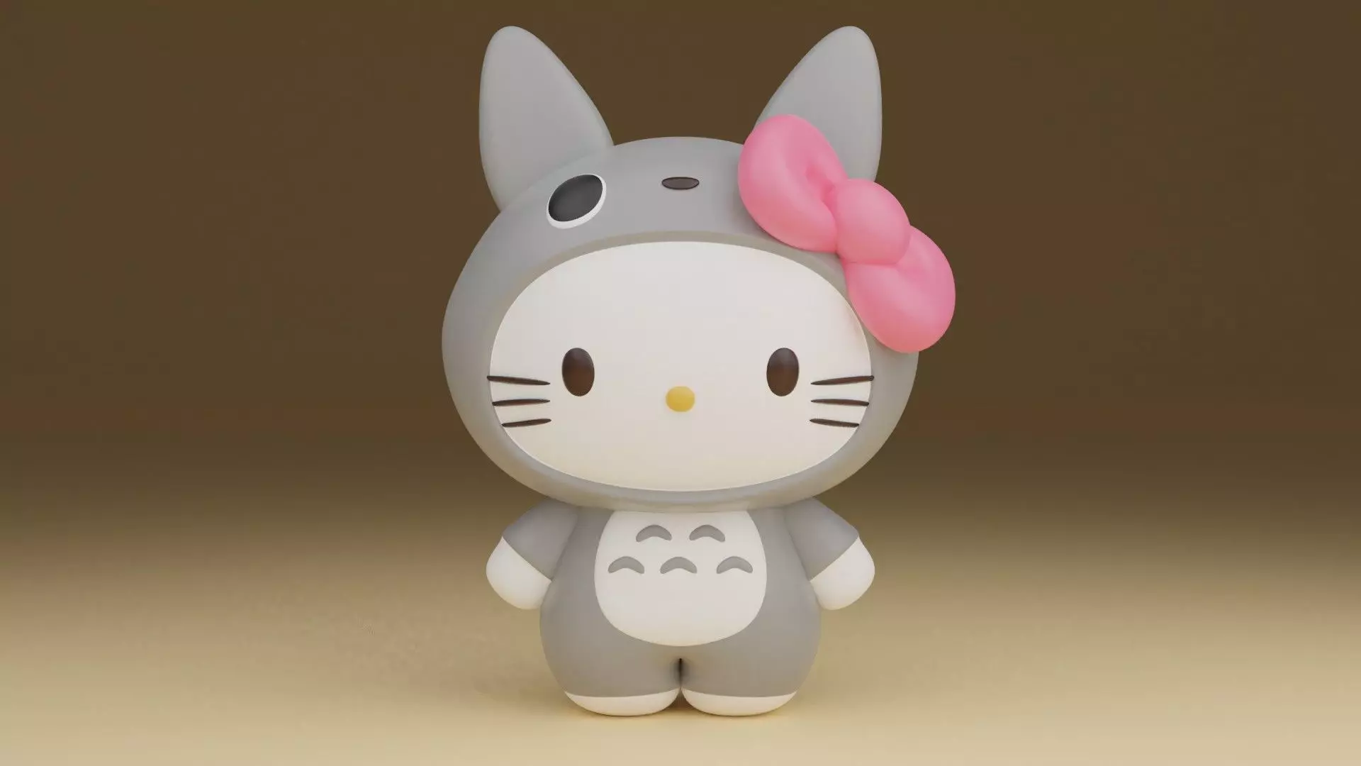 Totoro sanrio hello kitty 15 3D print model_0
