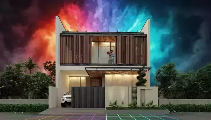 Sketchup House Modeling AutoCAD File with Complete 3D Model