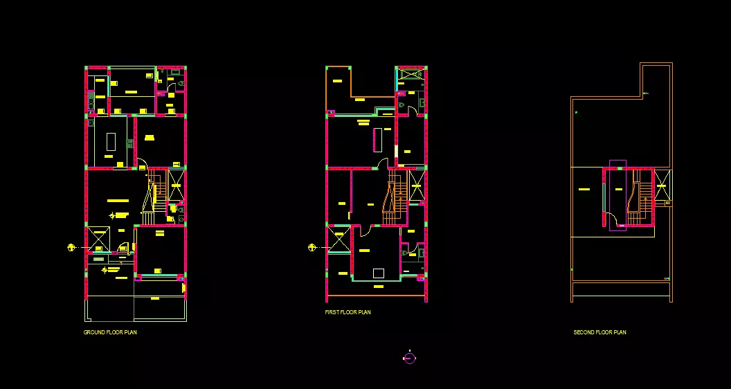 Sketchup House Modeling AutoCAD File with Complete 3D Model 3D model_3