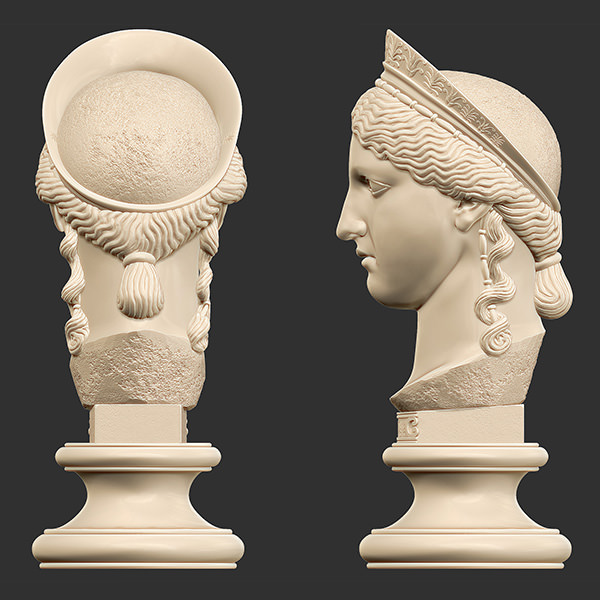 Printable bust of Hera 3D print model_1