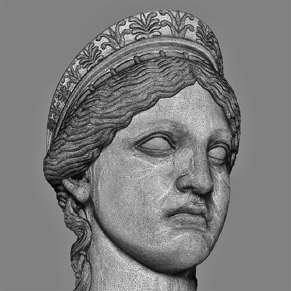 Printable bust of Hera 3D print model_6