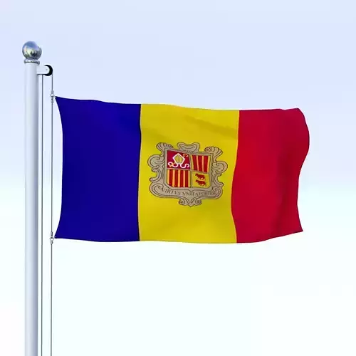 Animated Andorra Flag