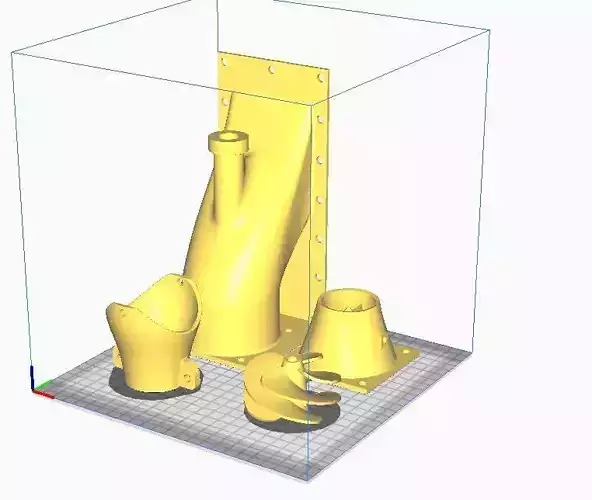 water Jet 70 mm to 50 mm 3D print model