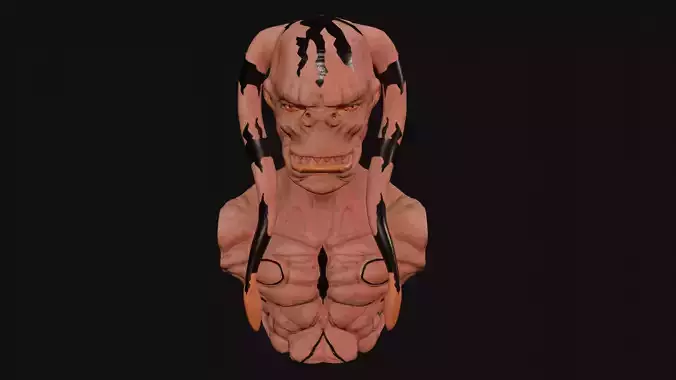 Cosmic God Butcher-Alien Creature Bust Fan Art